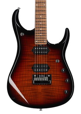 Music Man John Petrucci JP15 Guitar with Case Tiger Eye Flame